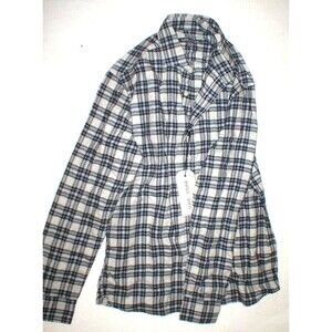 New Mens NWT Slate & Stone Button Down Shirt Dark Navy Blue Gray M Designer Wool